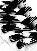 Woven veters Black - Wit
